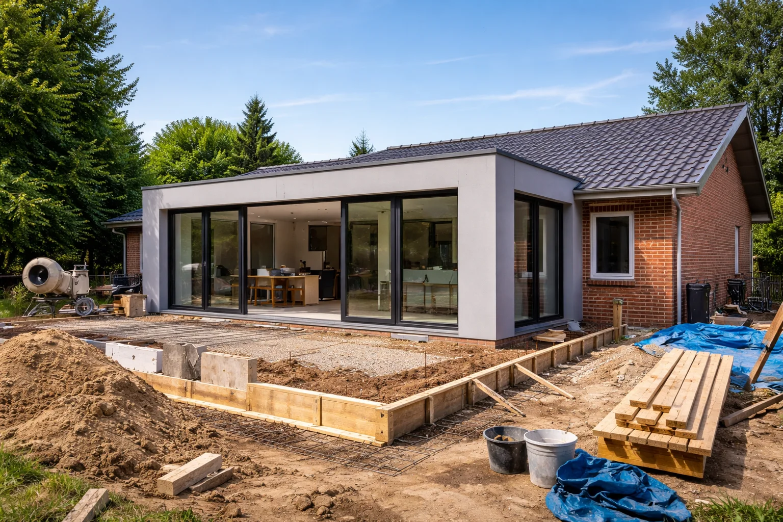 Tilbygning til parcelhus: pris, proces og typiske faldgruber